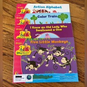 Dr Jean Sing Along Book Set - 4 Sift Cover Books